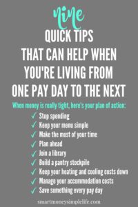 Are you living on next to nothing? Need creative ideas for spending less and living more, even when money is tight? These tips will definitely help.